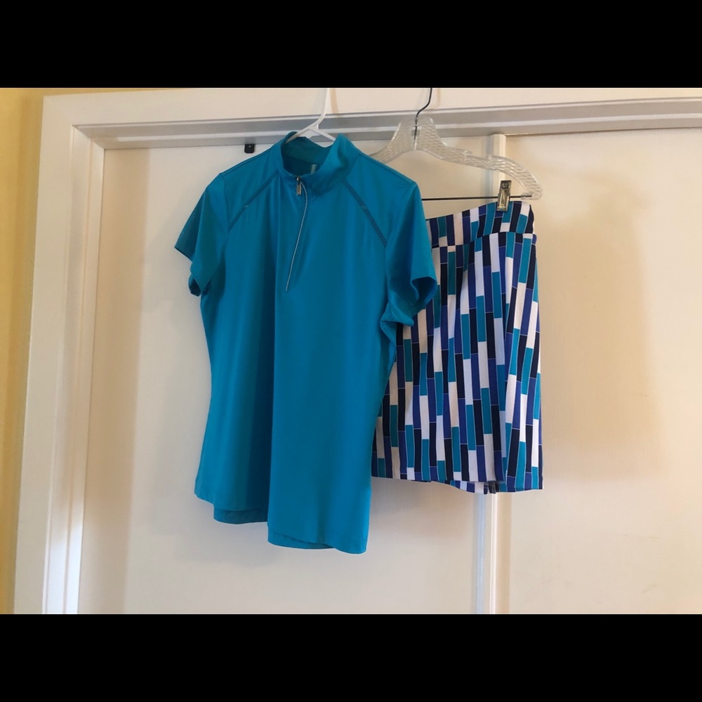 Tail golf skirt outfit